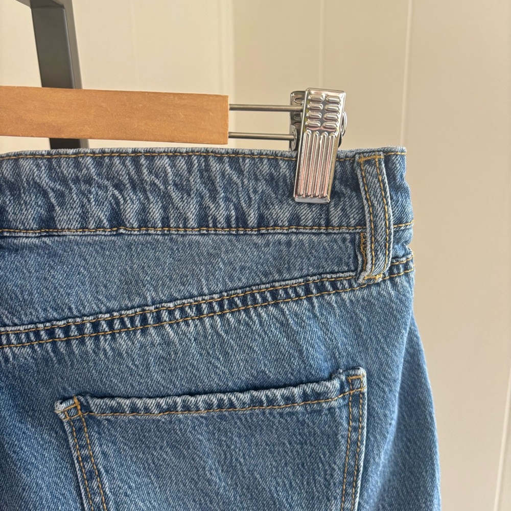 Dakota Blue Lennox Barrel Jorts Medium Wash Denim Shorts Womens 7/28 NWT - 29x12